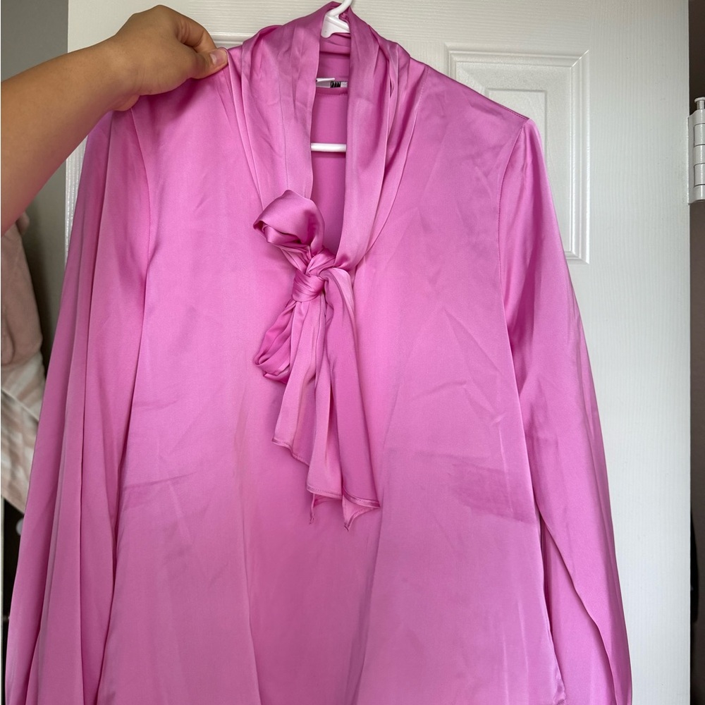 Bar III Pink Satin Robe Intimates